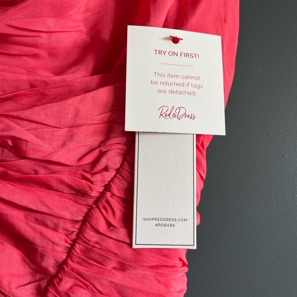 DO + BE pink one shoulder dress - Picture 6 of 9